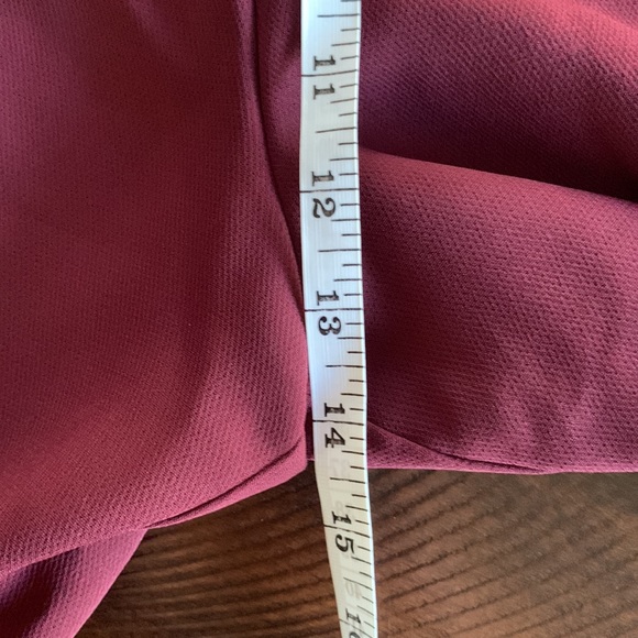 Wine 5 button Anthropologie trousers - Picture 7 of 8